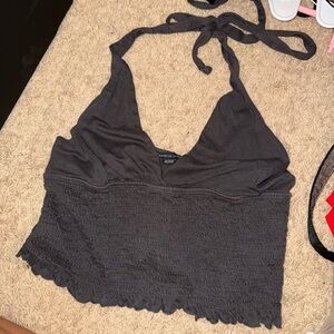 Dark Gray Halter Top
